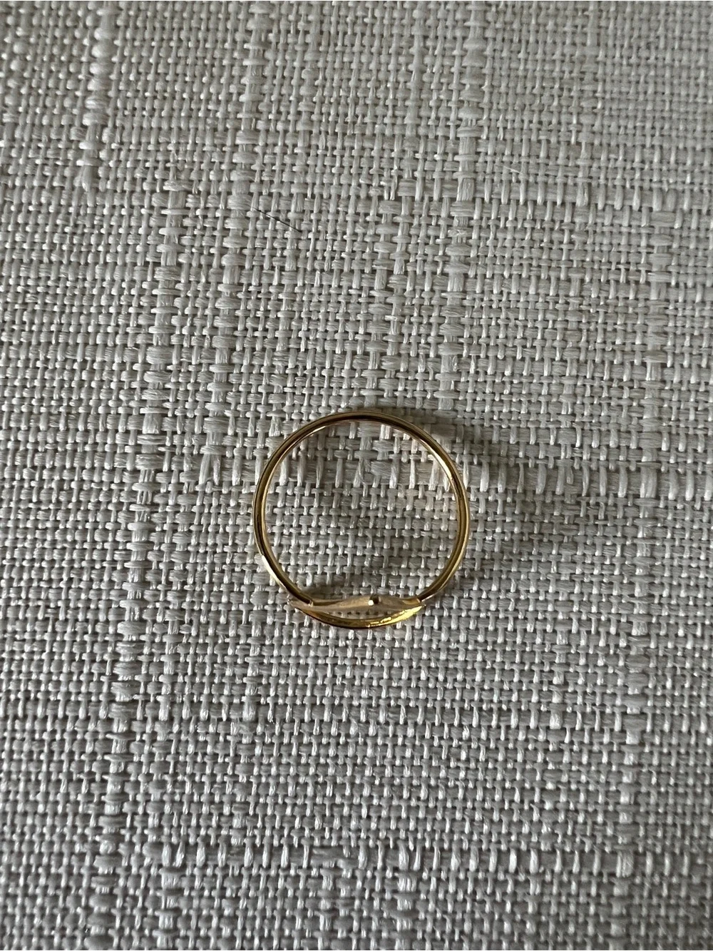 Gold Triangle Open Ring - Women's Minimal Geometric Ring
